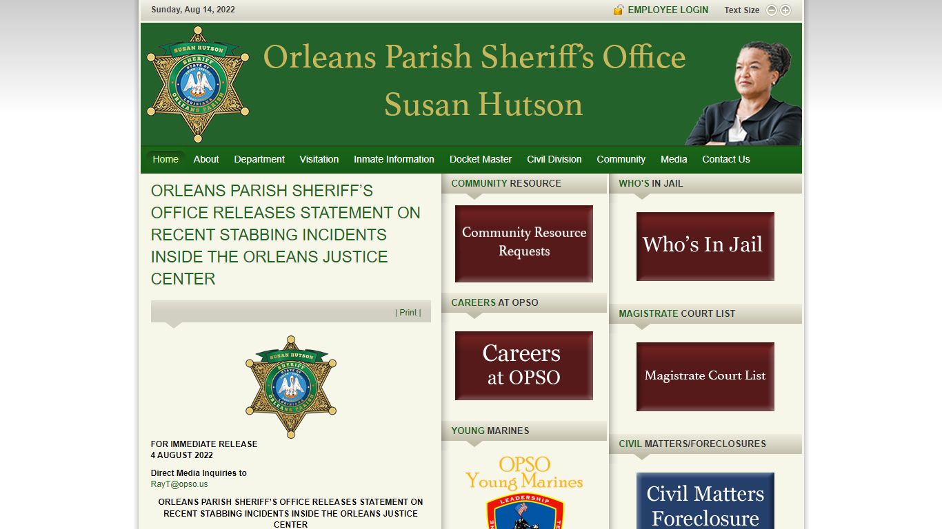 Welcome to Orleans Parish Sheriff's Office | Sheriff ...